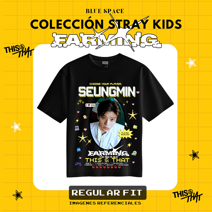 Polera STRAY KIDS - SEUNGMIN FARMING 1