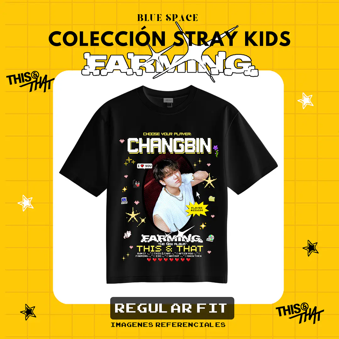 Polera STRAY KIDS - HYUNJIN FARMING- COPIA 1
