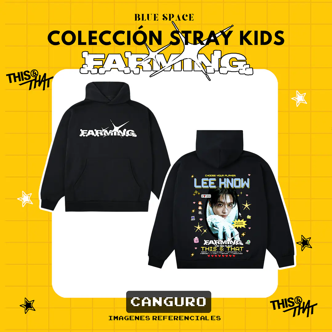 Poleron STRAY KIDS - LEE KNOW FARMING 2