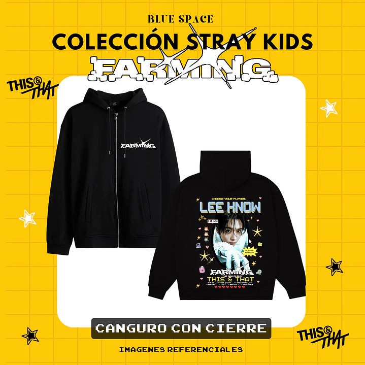 Poleron STRAY KIDS - LEE KNOW FARMING 3