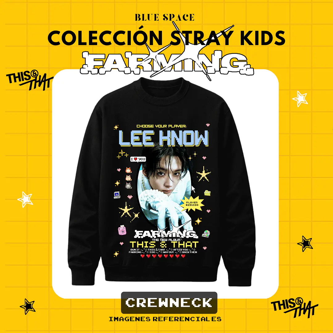 Poleron STRAY KIDS - LEE KNOW FARMING 4