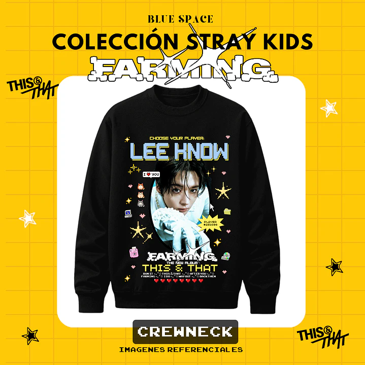 Poleron STRAY KIDS - LEE KNOW FARMING 4