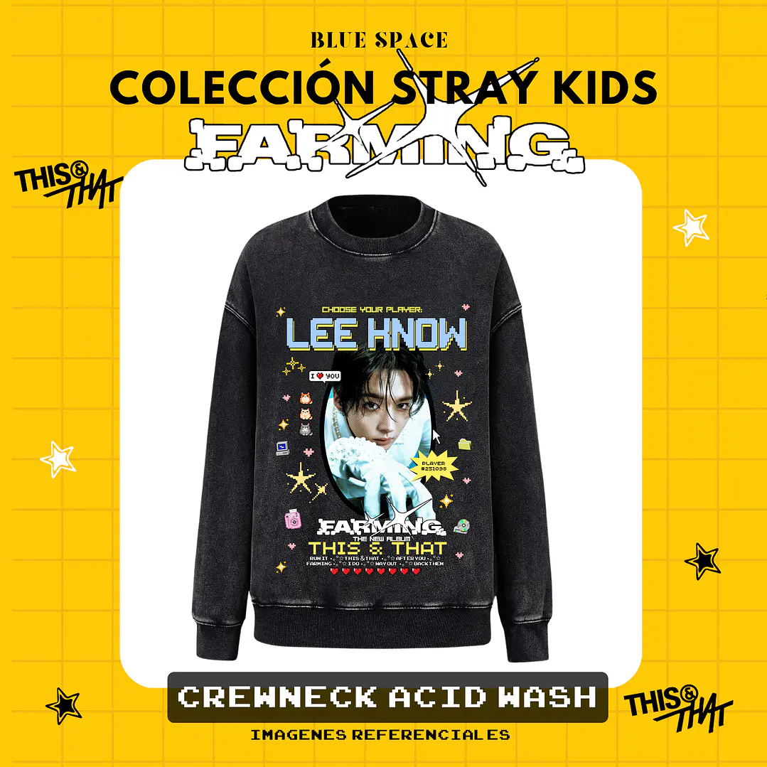 Poleron STRAY KIDS - LEE KNOW FARMING 5