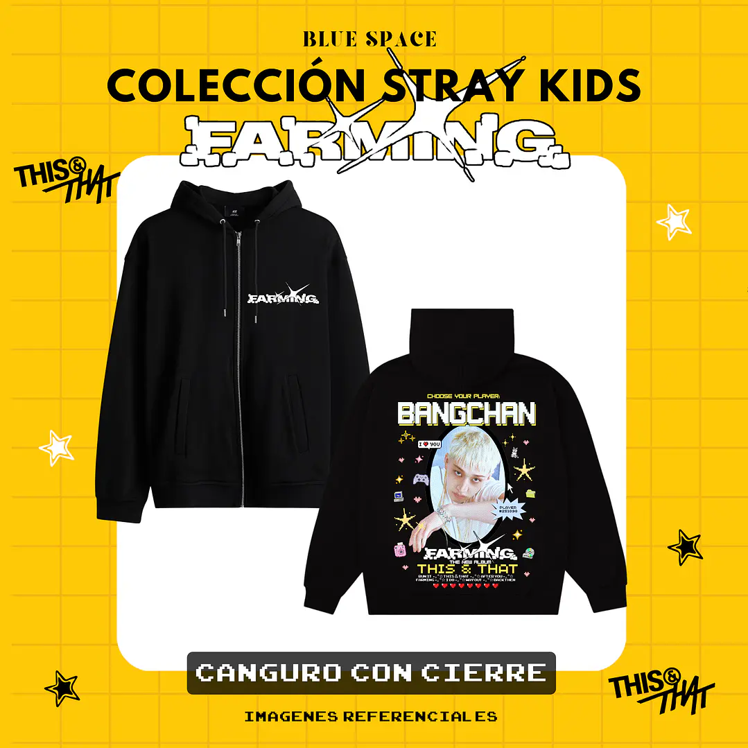 Poleron STRAY KIDS - BANGCHAN FARMING 3