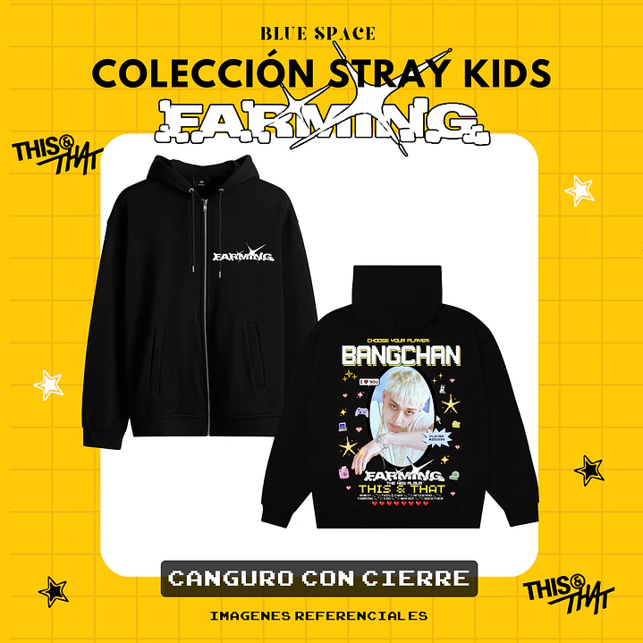 Poleron STRAY KIDS - BANGCHAN FARMING 3
