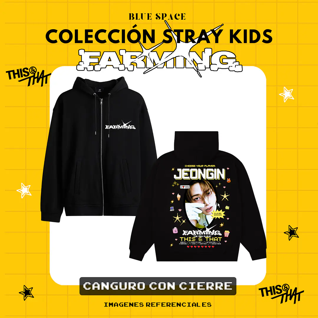 Poleron STRAY KIDS - JEONGIN FARMING 3
