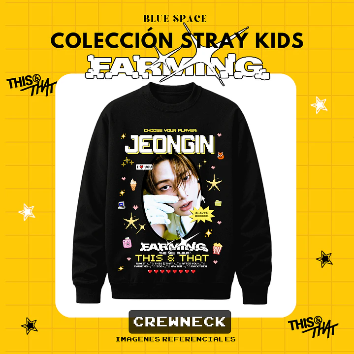 Poleron STRAY KIDS - JEONGIN FARMING 4