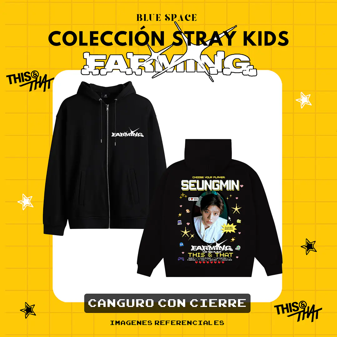 Poleron STRAY KIDS - SEUNGMIN FARMING 3