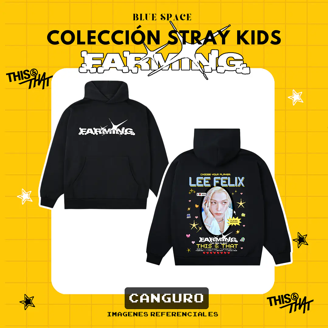 Poleron STRAY KIDS - LEE FELIX FARMING  2