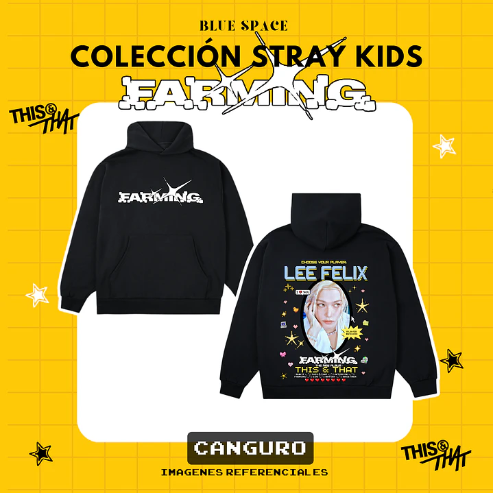 Poleron STRAY KIDS - LEE FELIX FARMING  2