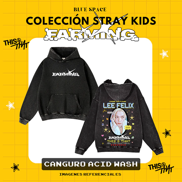Poleron STRAY KIDS - LEE FELIX FARMING  1