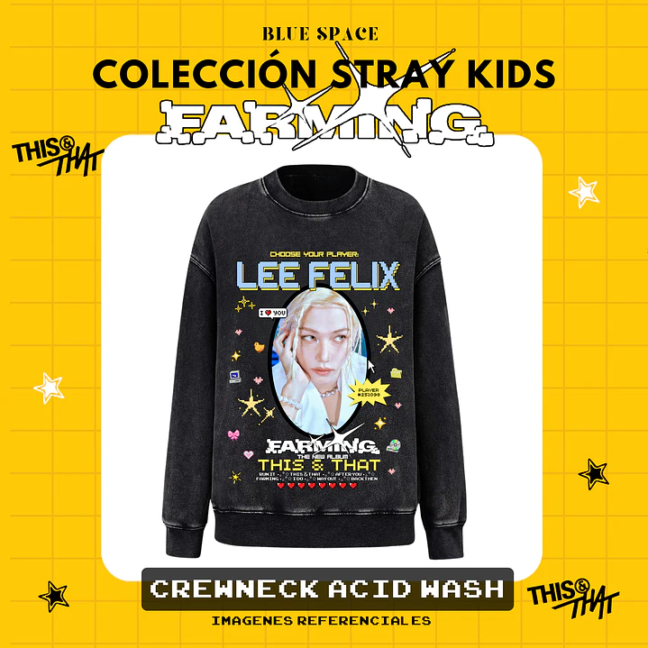 Poleron STRAY KIDS - LEE FELIX FARMING  5