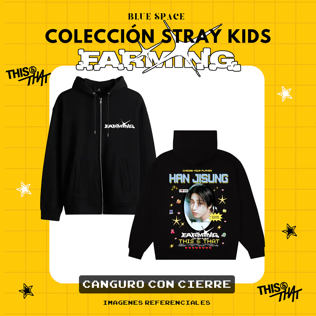 Poleron STRAY KIDS - HAN JISUNG FARMING  3