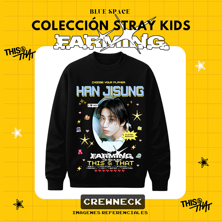Poleron STRAY KIDS - HAN JISUNG FARMING  4