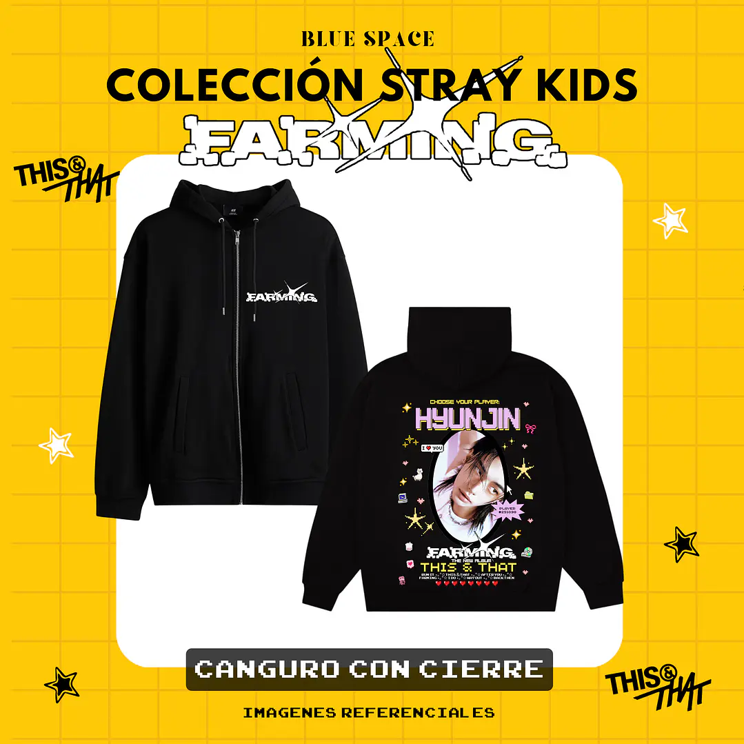 Poleron STRAY KIDS - HYUNJIN FARMING  3
