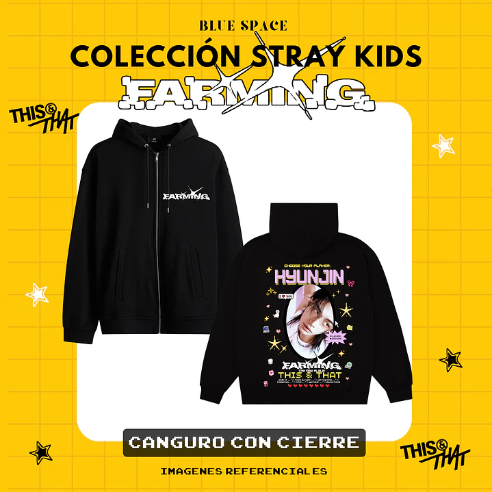 Poleron STRAY KIDS - HYUNJIN FARMING  3