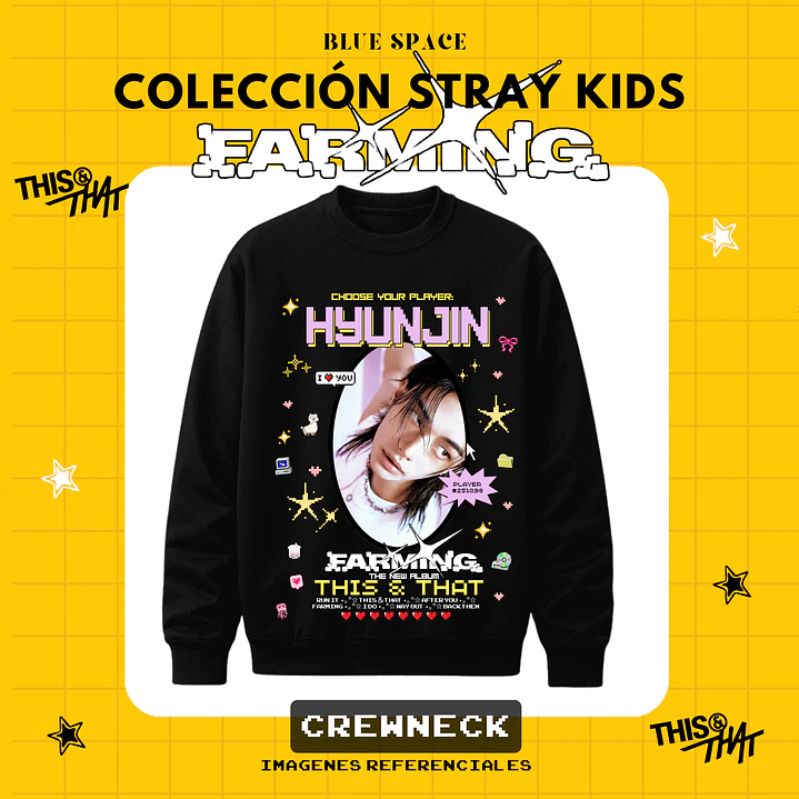 Poleron STRAY KIDS - HYUNJIN FARMING  4