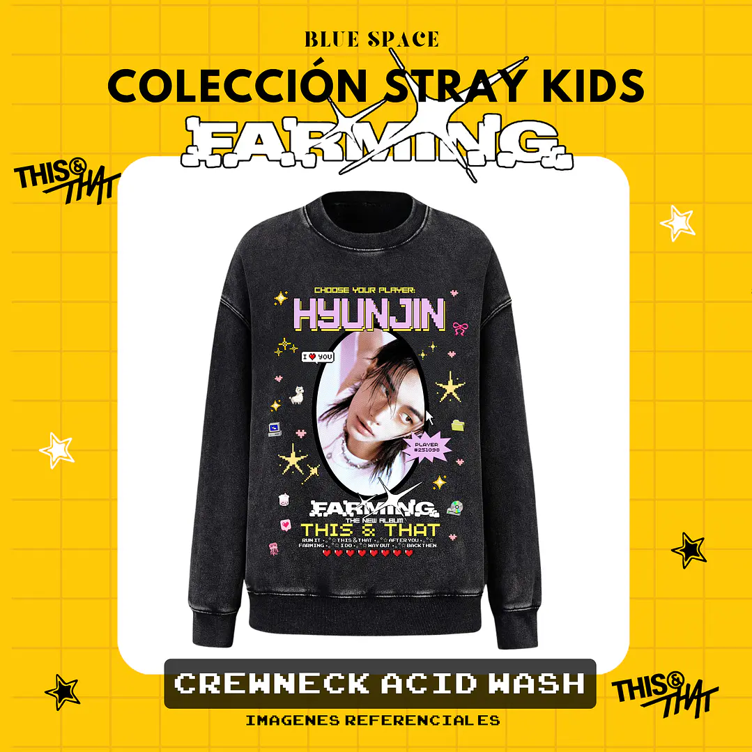 Poleron STRAY KIDS - HYUNJIN FARMING  5