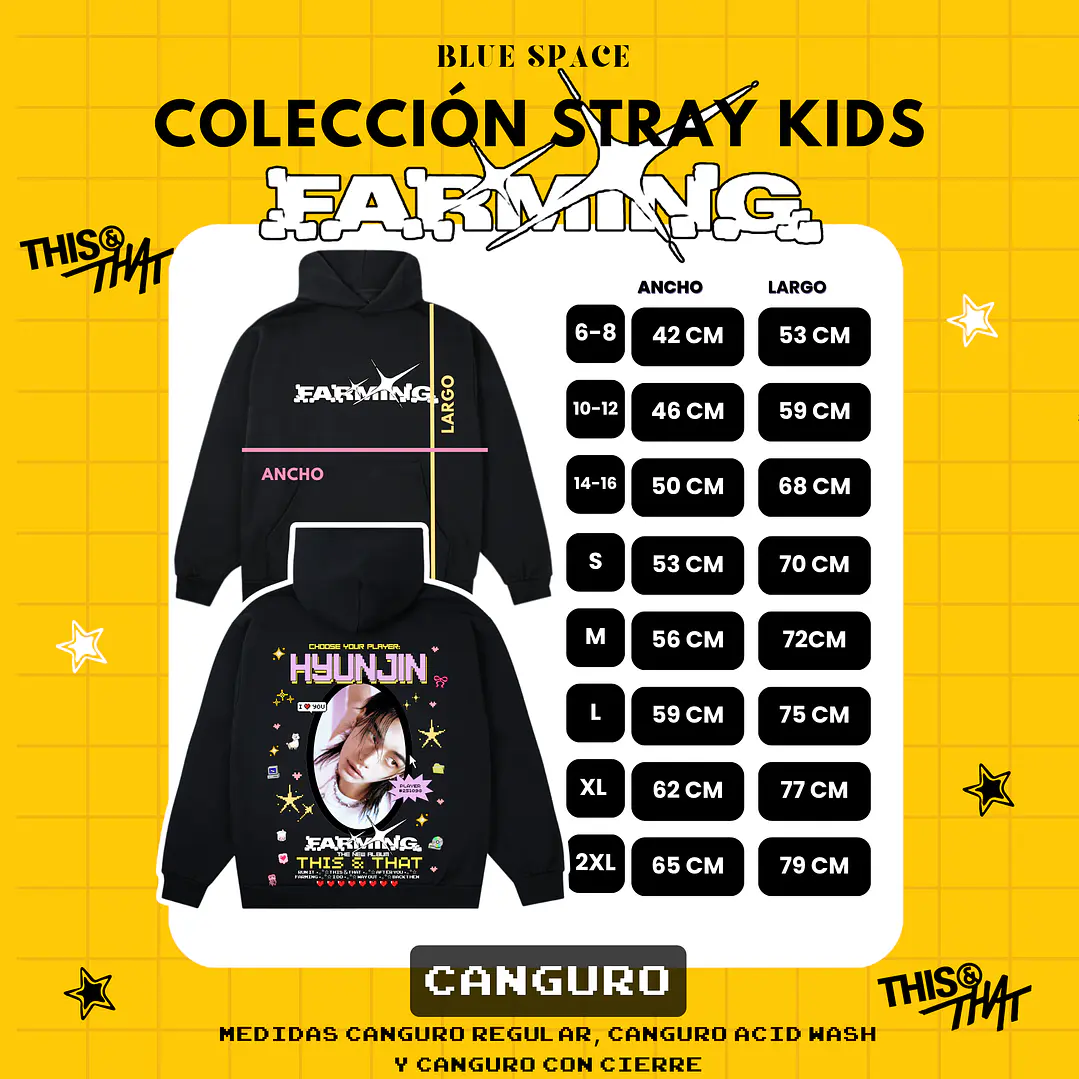 Poleron STRAY KIDS - HYUNJIN FARMING  6