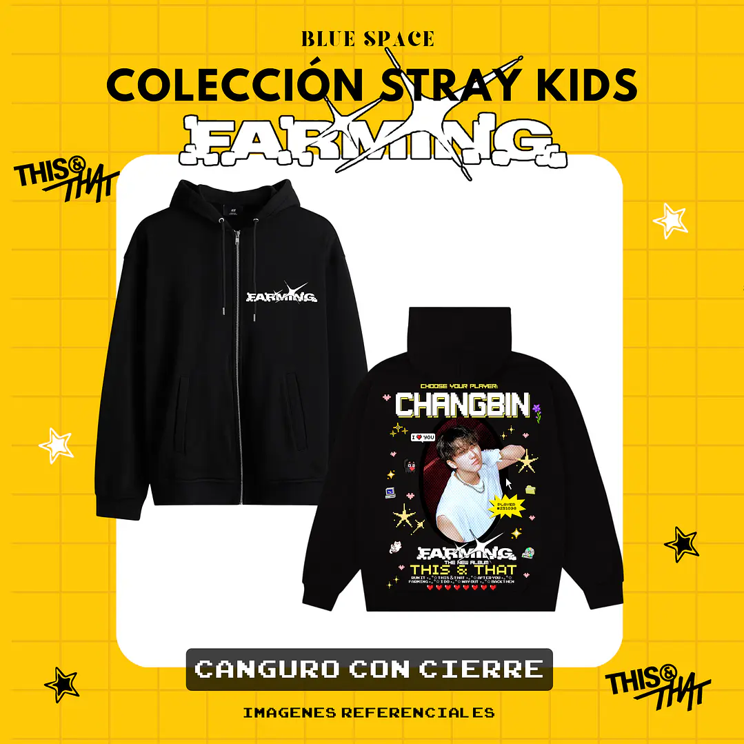 Poleron STRAY KIDS - CHANGBIN FARMING  3