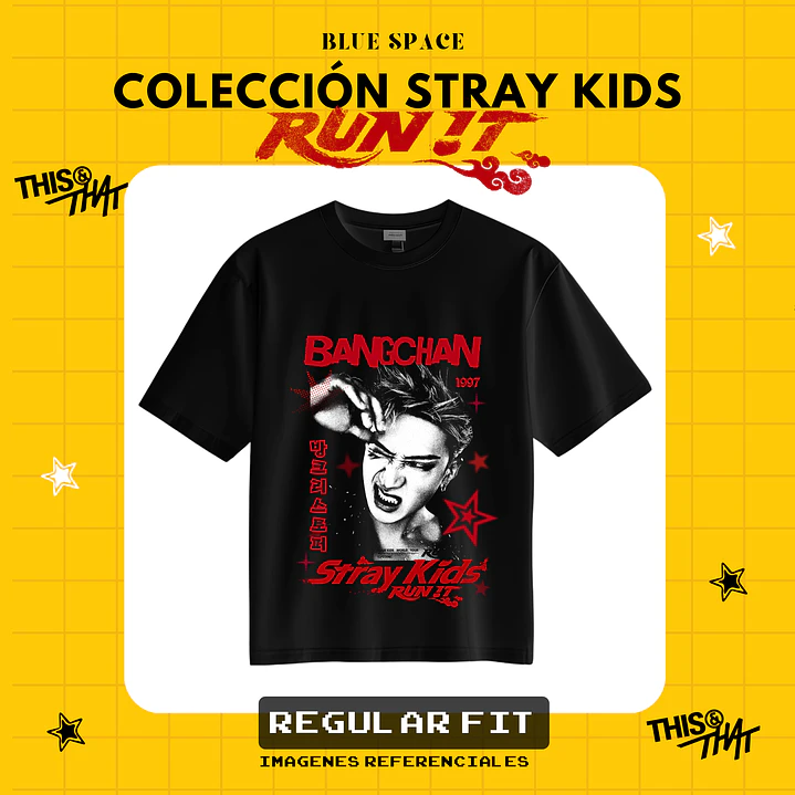 Polera STRAY KIDS - BANGCHAN RUN IT 1