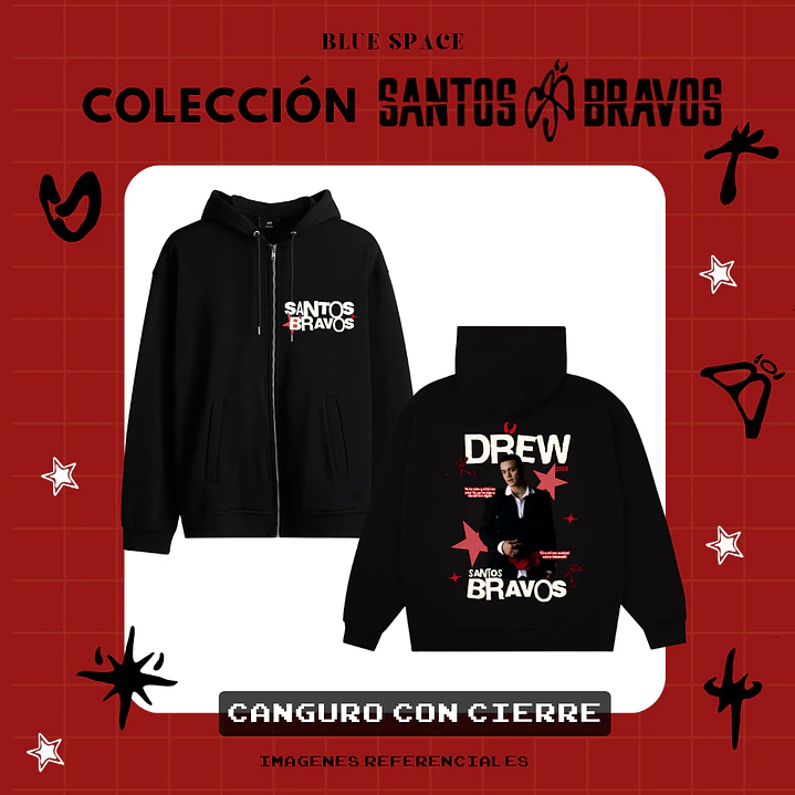 Poleron SANTOS BRAVOS - DREW VELOCIDADE 3