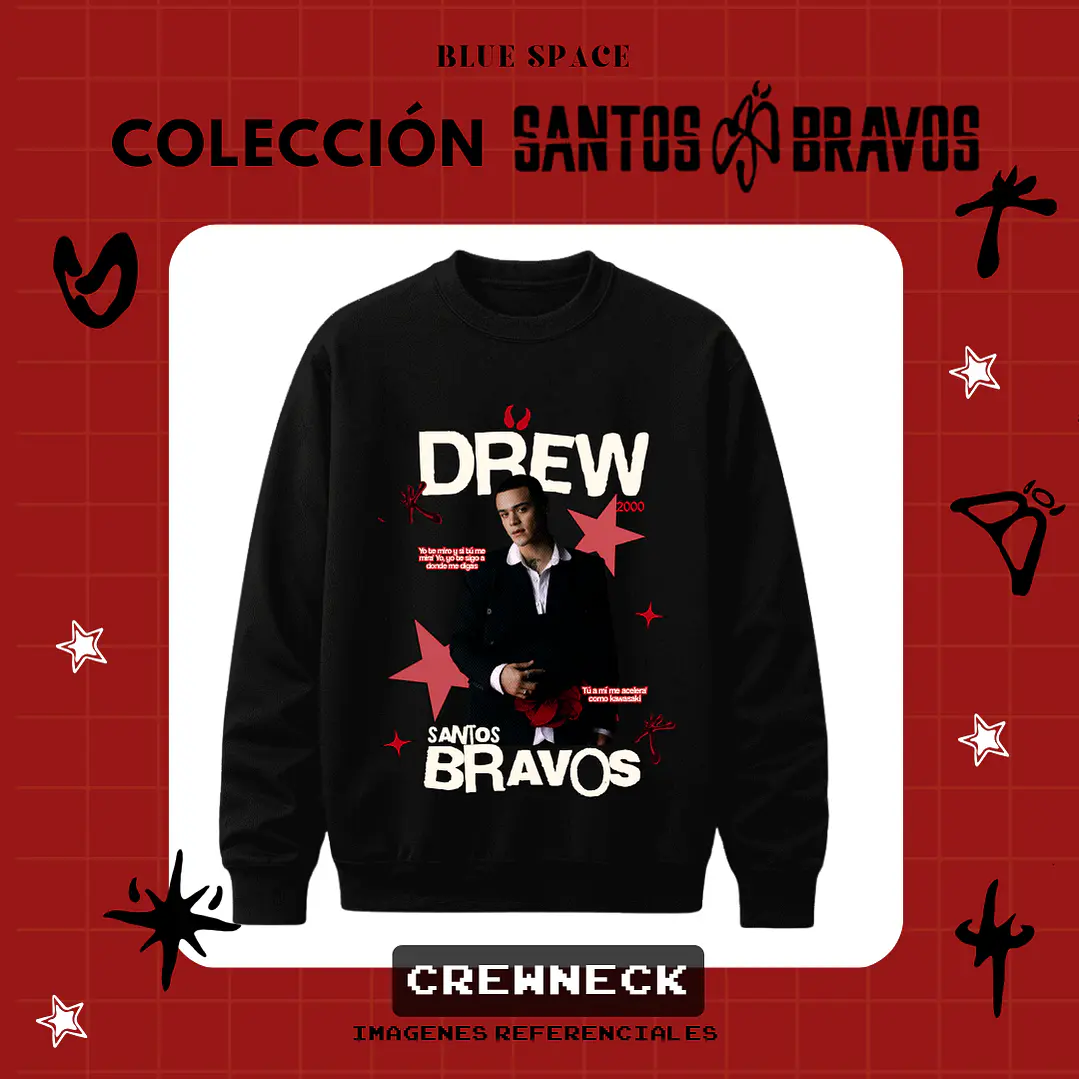 Poleron SANTOS BRAVOS - DREW VELOCIDADE 1