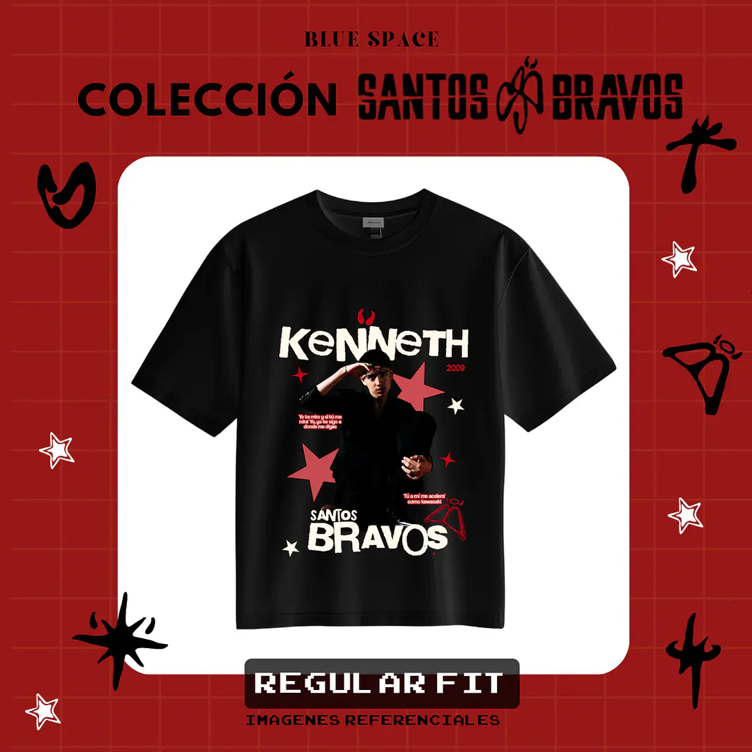 Polera SANTOS BRAVOS - KENNETH VELOCIDADE  1