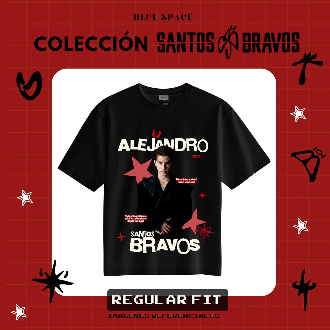 Polera SANTOS BRAVOS - ALEJANDRO VELOCIDADE  1