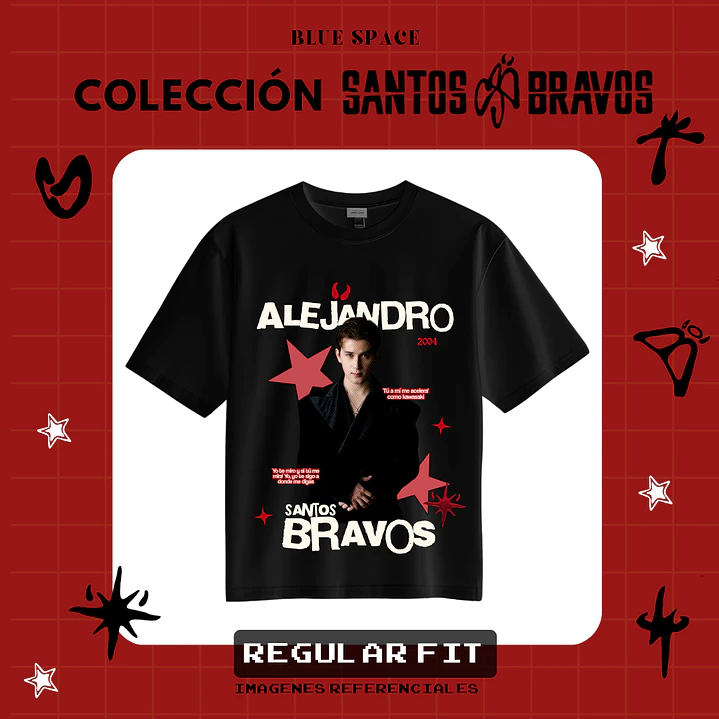 Polera SANTOS BRAVOS - ALEJANDRO VELOCIDADE  1