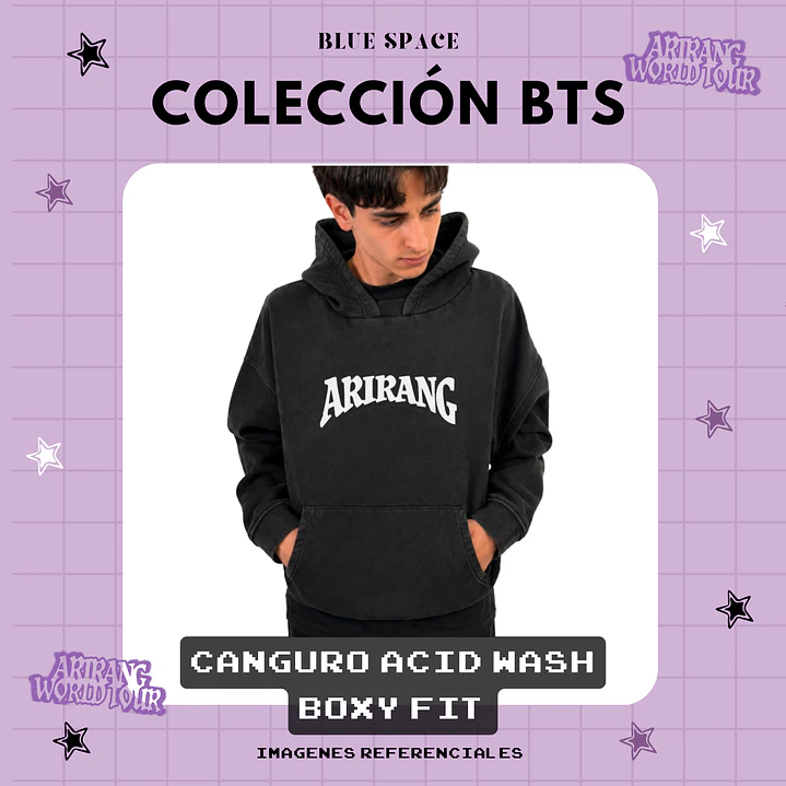 Poleron BOXY FIT BTS ARIRANG WORLD TOUR CHILE 5