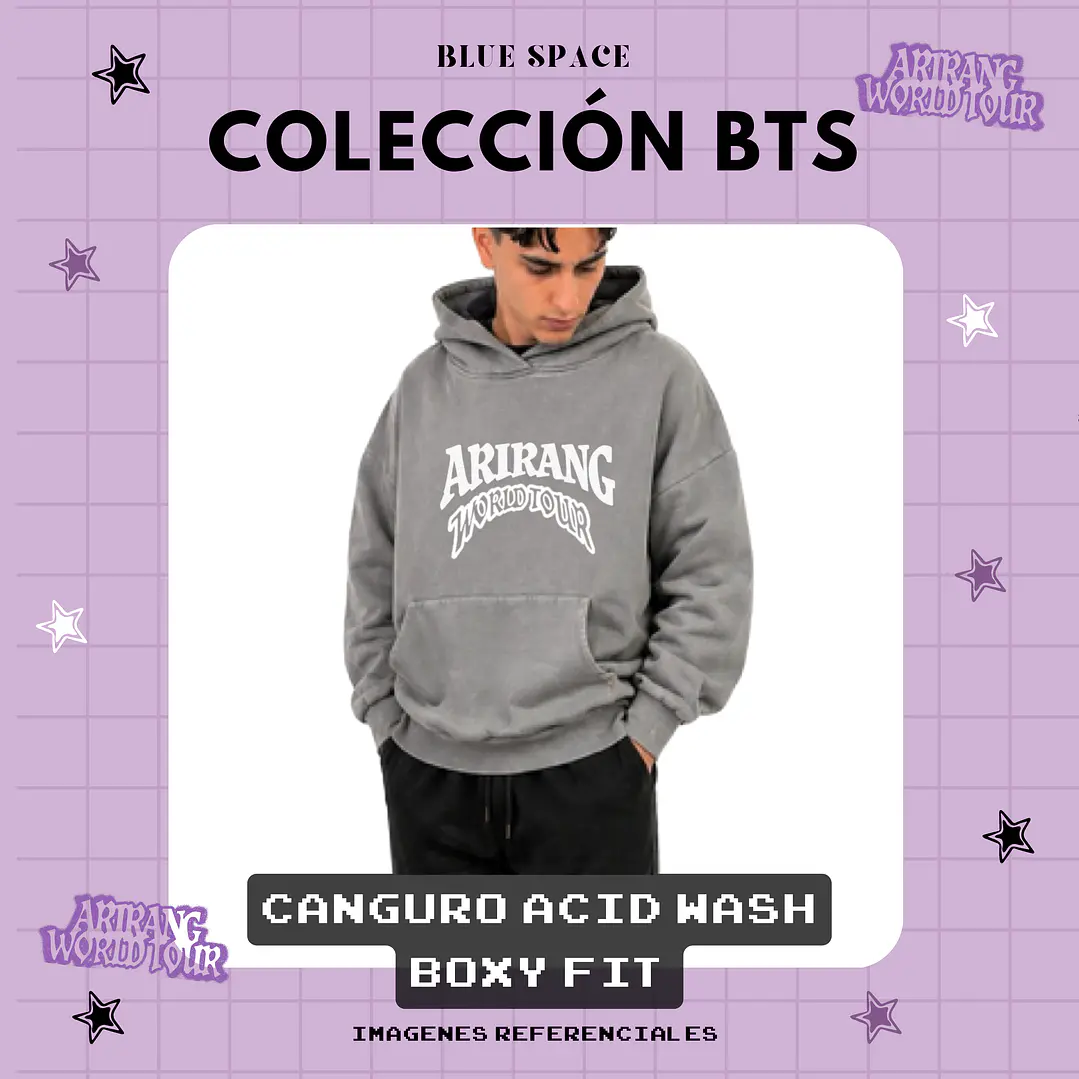 Poleron BOXY FIT BTS ARIRANG WORLD TOUR CHILE 6