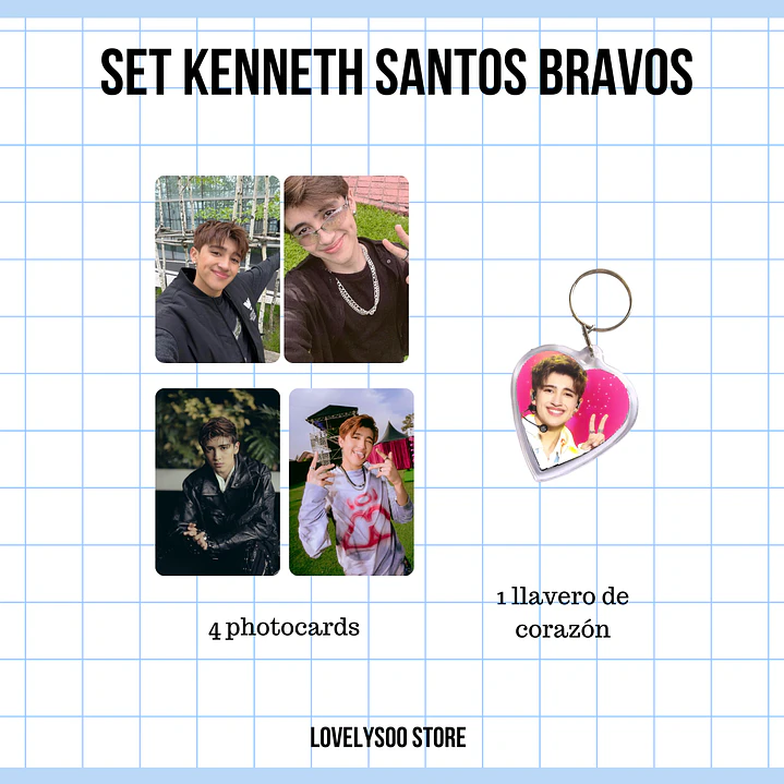 SET PHOTOCARDS Y LLAVERO - GABI SANTOS BRAVOS 1