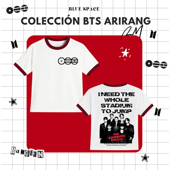 POLERA VINTAGE BTS - WORLD TOUR 2