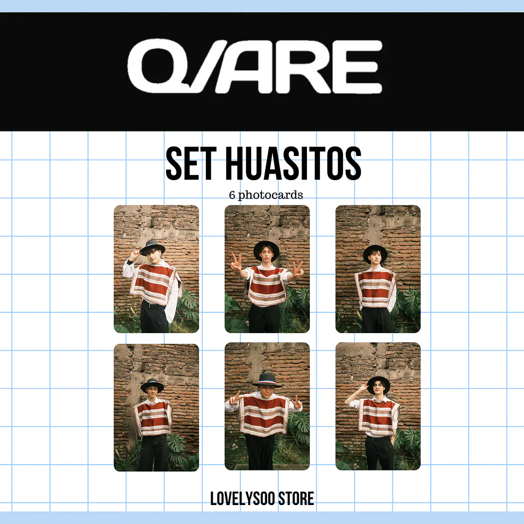 Q ARE - SET HUASITOS - 6 PHOTOCARDS FANMADE 1