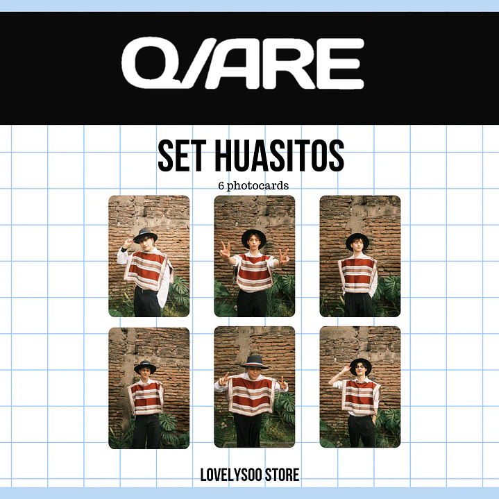 Q ARE - SET HUASITOS - 6 PHOTOCARDS FANMADE 1