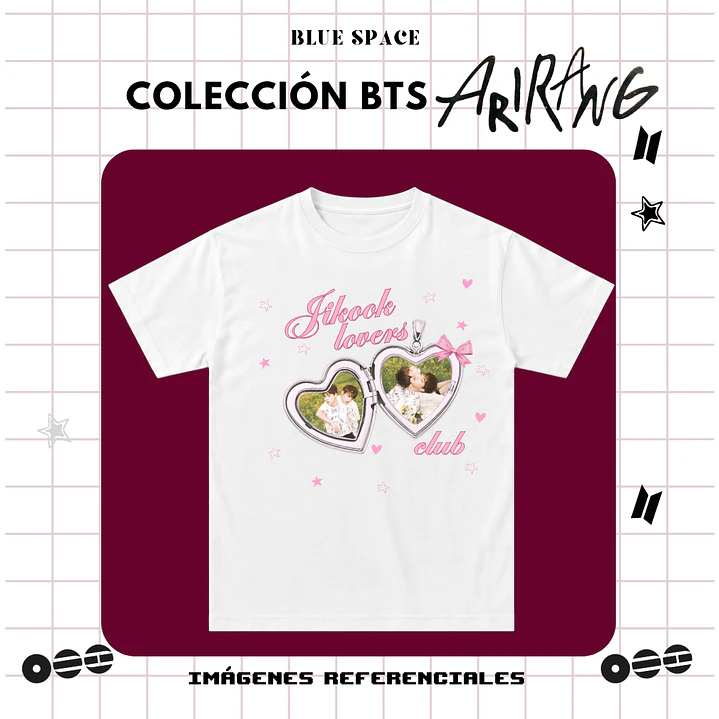 Polera BTS - JIKOOK LOVERS CLUB  3