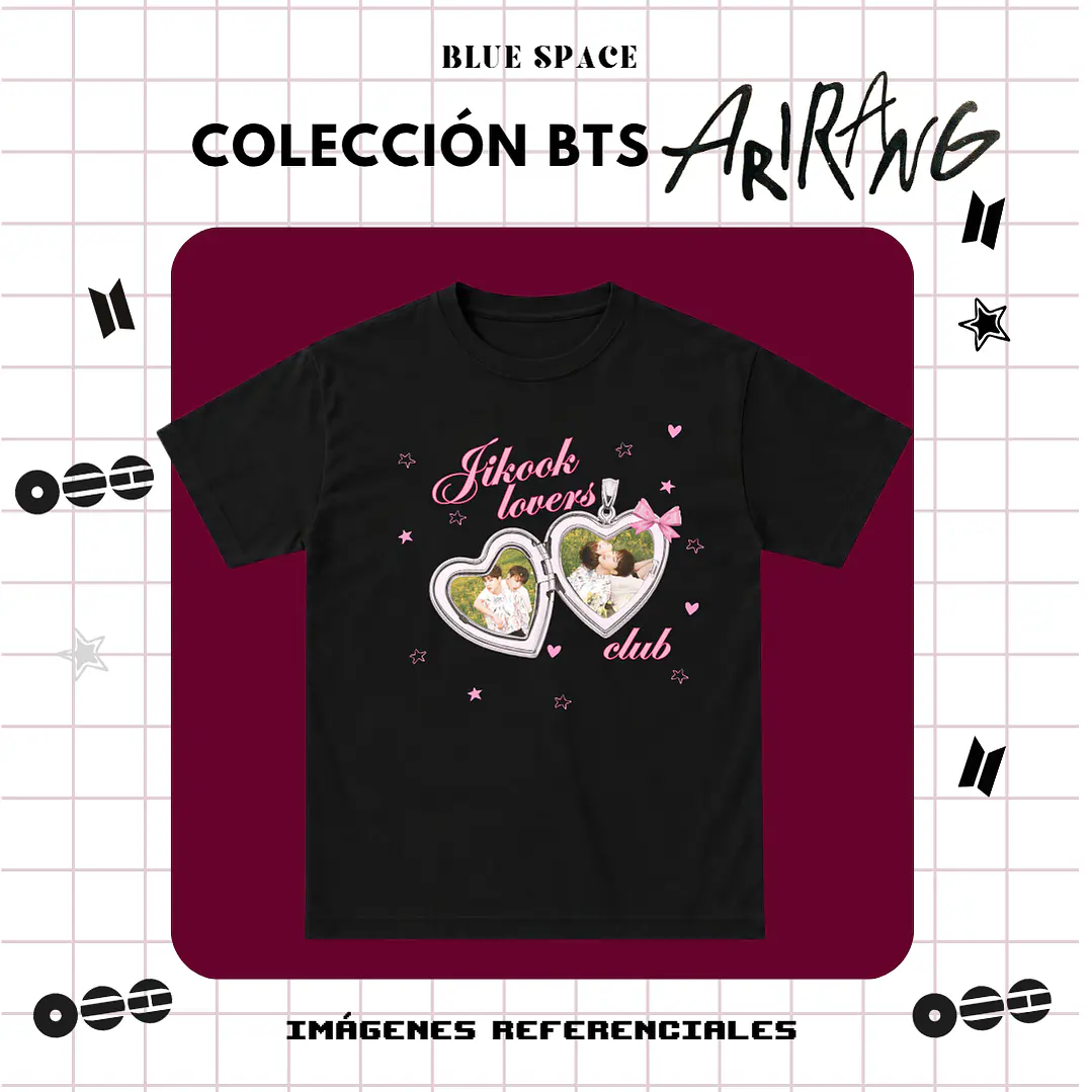 Polera BTS - JIKOOK LOVERS CLUB  1