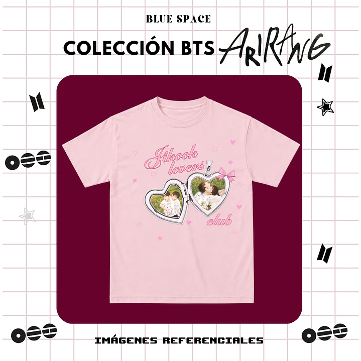 Polera BTS - JIKOOK LOVERS CLUB  2