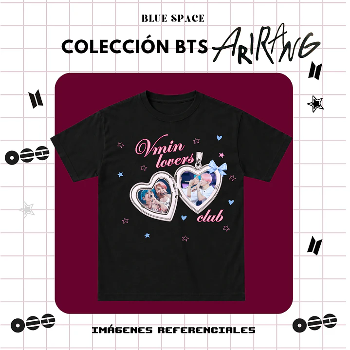 Polera BTS - VMIN LOVERS CLUB 2.0 1