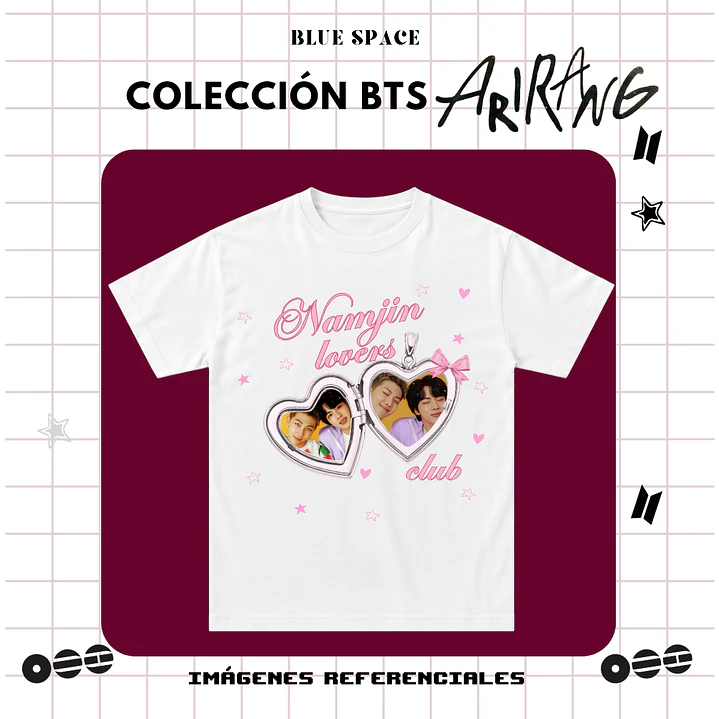 Polera BTS - NAMJIN LOVERS CLUB  3