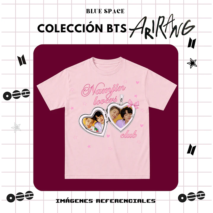 Polera BTS - NAMJIN LOVERS CLUB  2