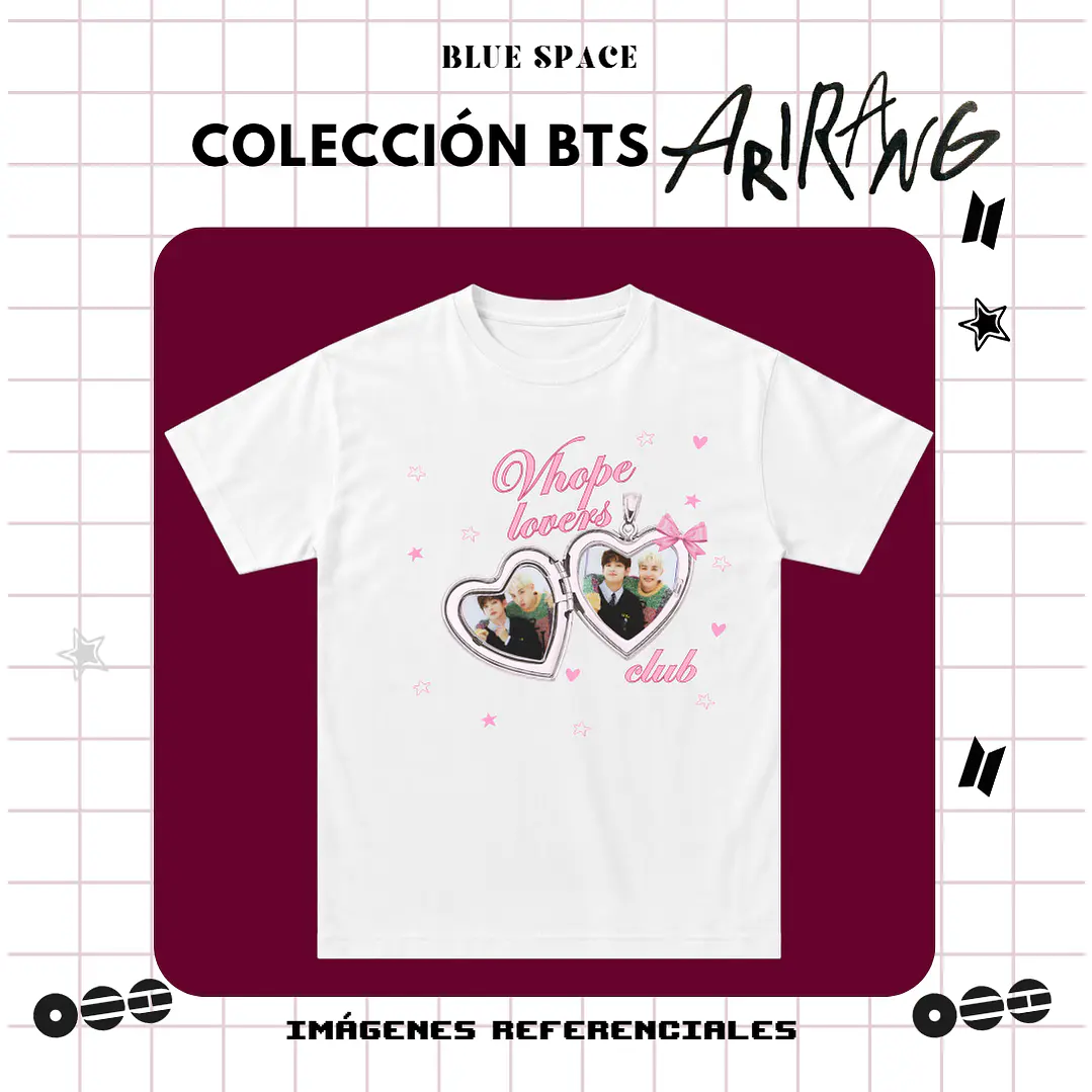 Polera BTS - VHOPE LOVERS CLUB 3