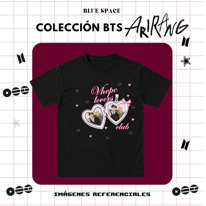 Polera BTS - VHOPE LOVERS CLUB 1