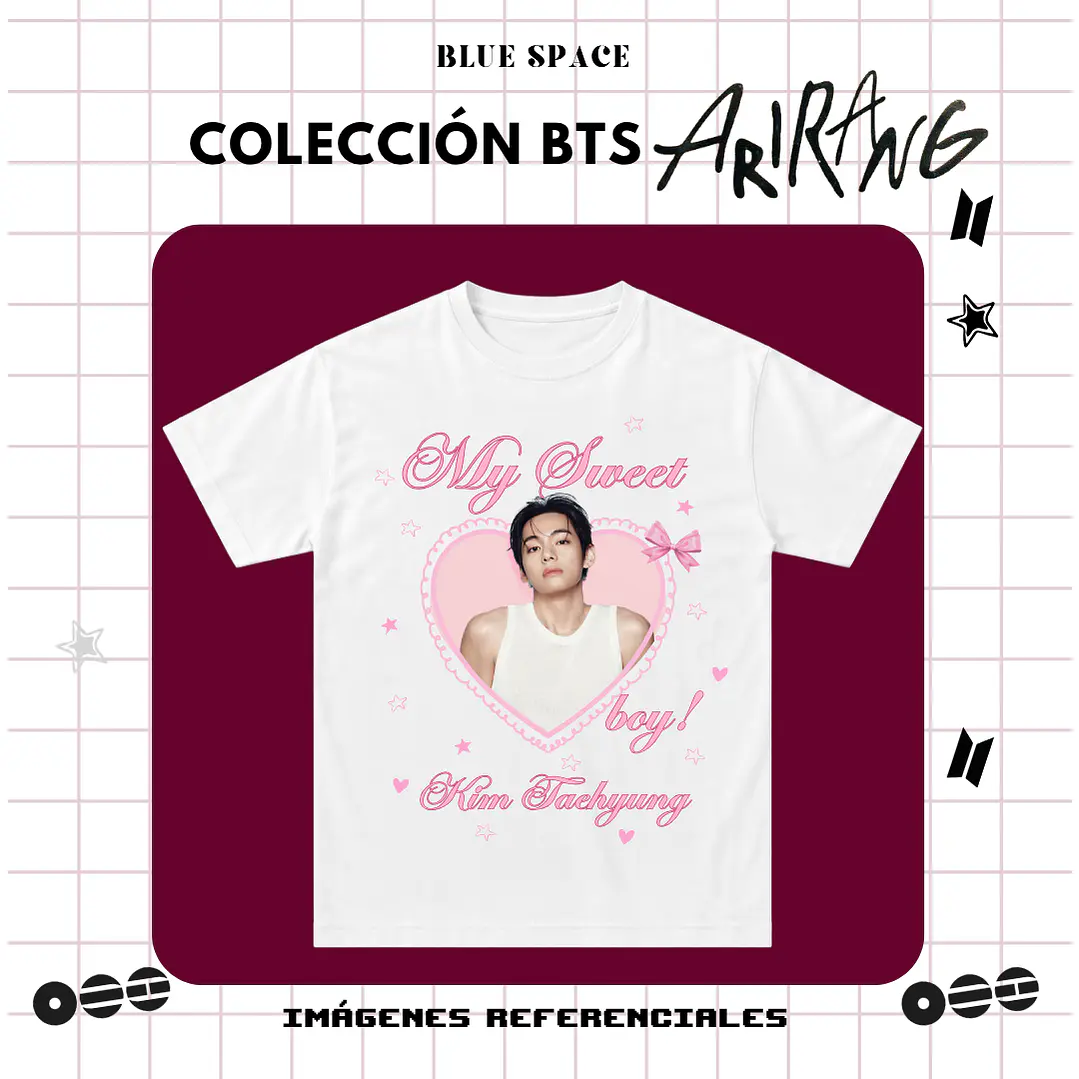 Polera BTS - MY SWEET BOY KIM TAEHYUNG  2