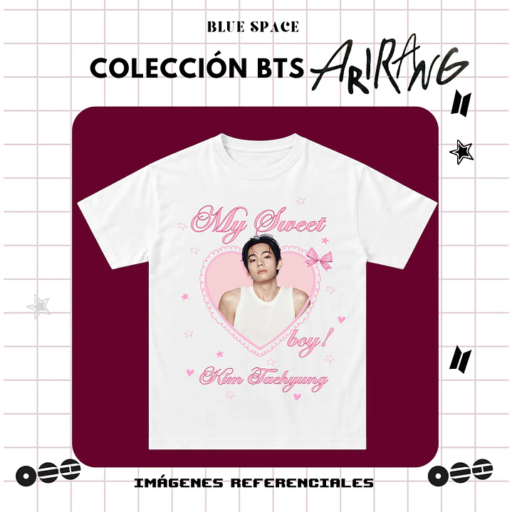 Polera BTS - MY SWEET BOY KIM TAEHYUNG  2