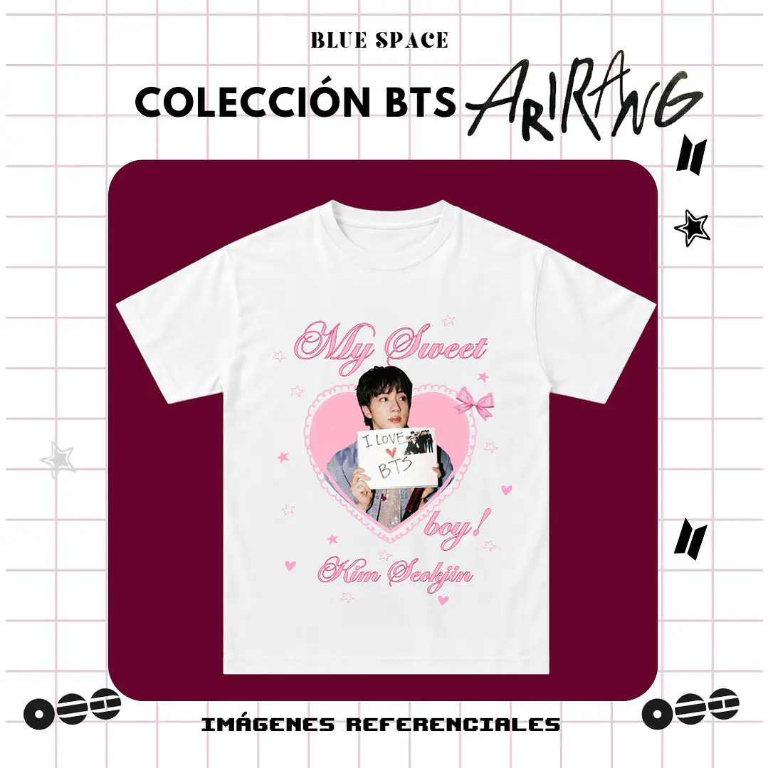 Polera BTS - MY SWEET BOY KIM SEOKJIN 2