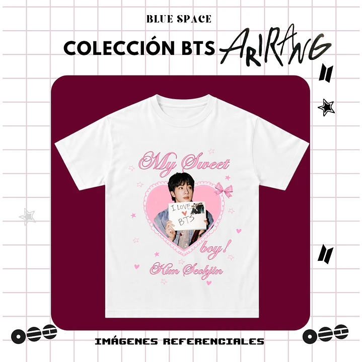 Polera BTS - MY SWEET BOY KIM SEOKJIN 2