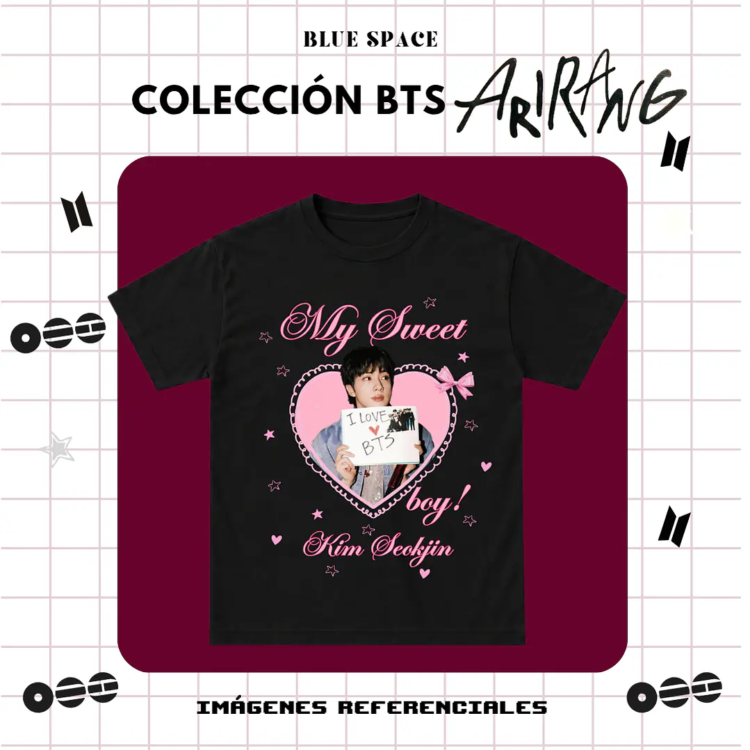 Polera BTS - MY SWEET BOY KIM SEOKJIN 1