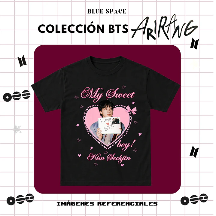 Polera BTS - MY SWEET BOY KIM SEOKJIN 1